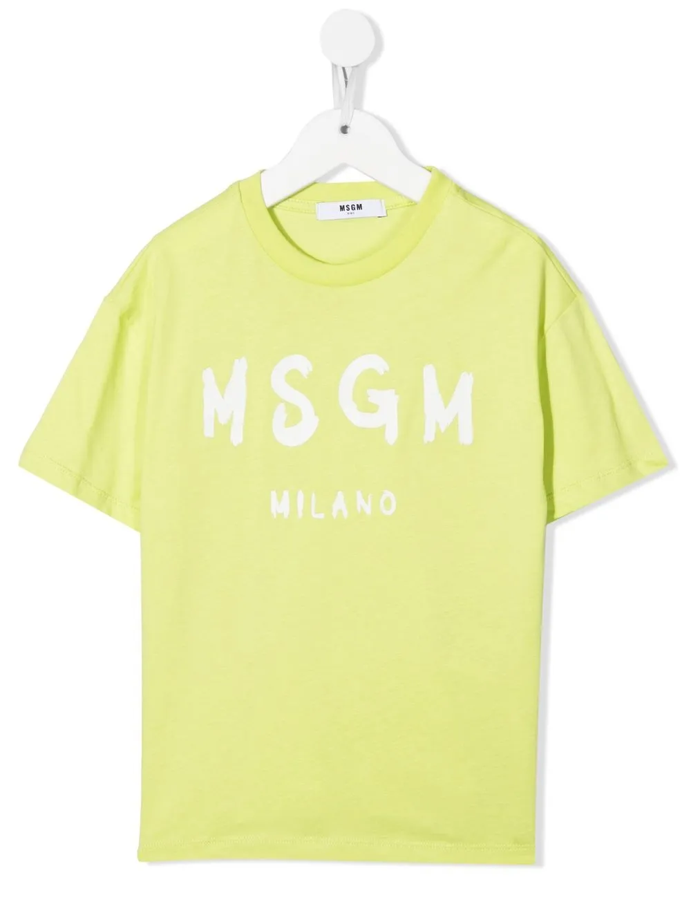 

MSGM Kids playera con logo estampado - Verde