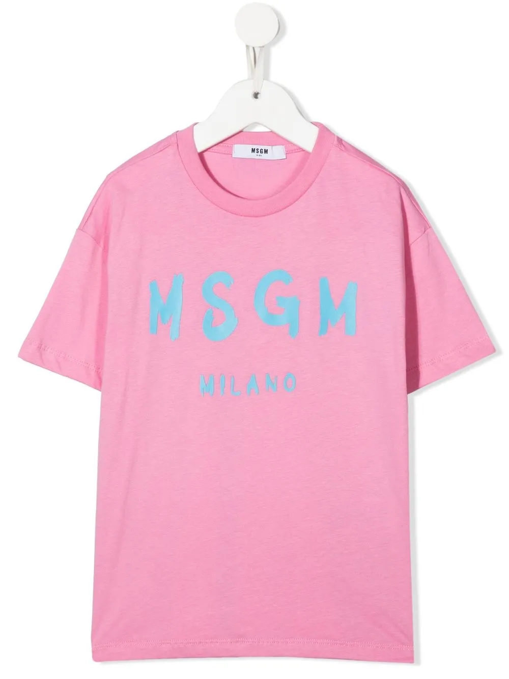 

MSGM Kids playera con logo estampado - Rosado