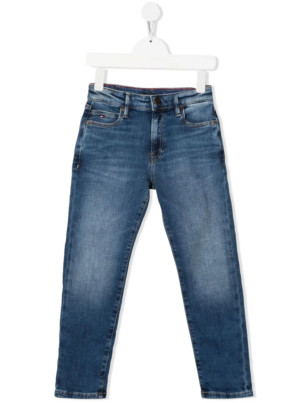 

Tommy Hilfiger Junior stonewashed straight-leg jeans - Blue