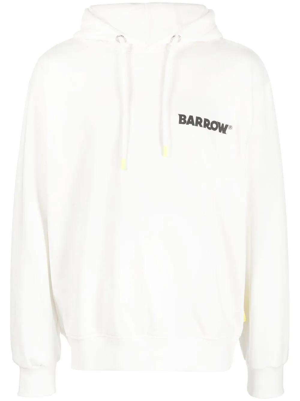 

BARROW logo-print drawstring hoodie - White