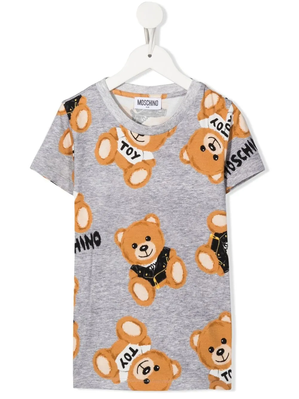 

Moschino Kids playera con motivo Teddy Bear - Gris