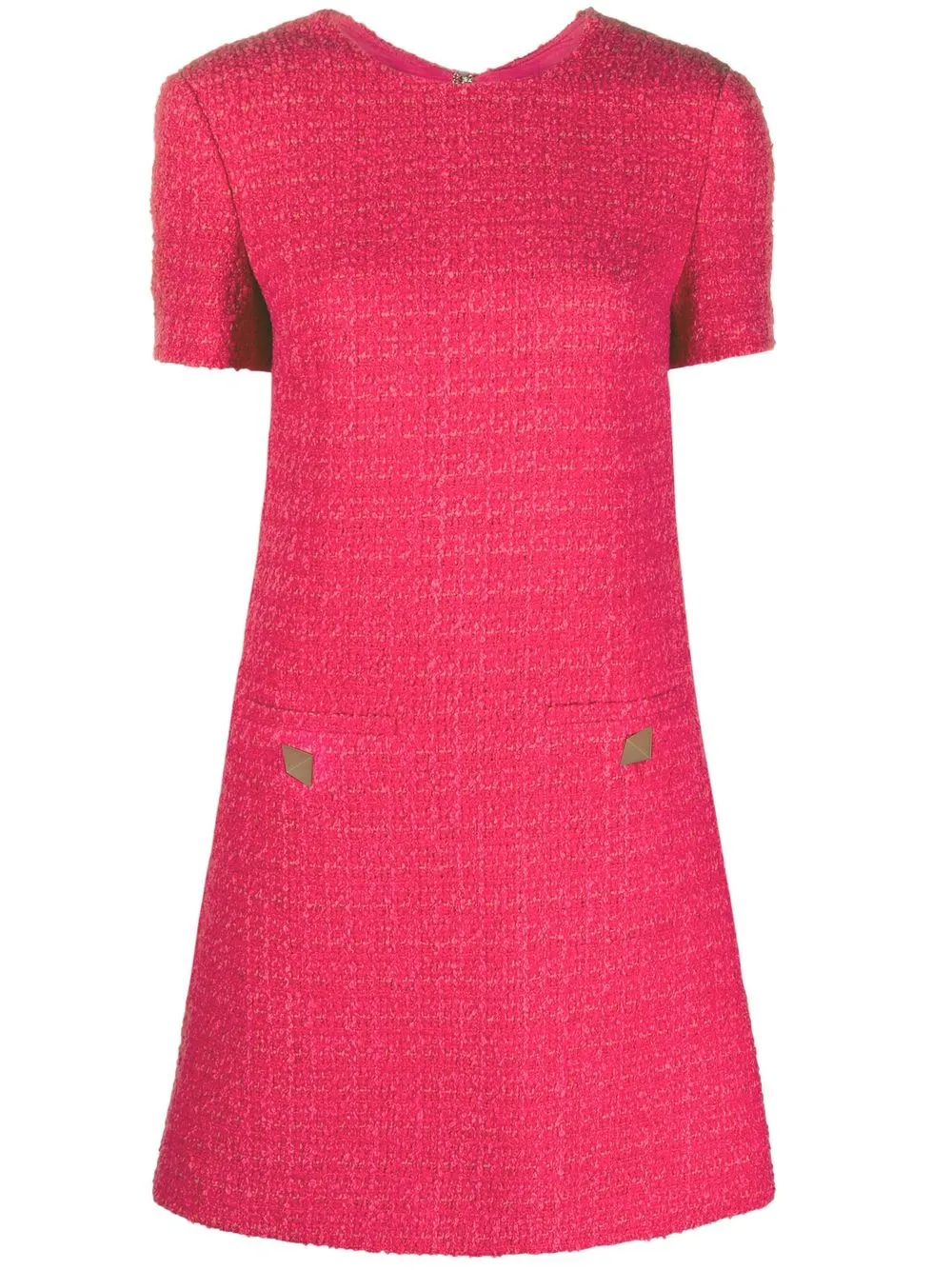 

Valentino vestido de tweed Roman Stud - Rosado