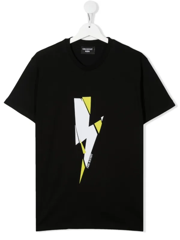 Neil Barrett Kids lightning-bolt short-sleeve T-shirt - Farfetch