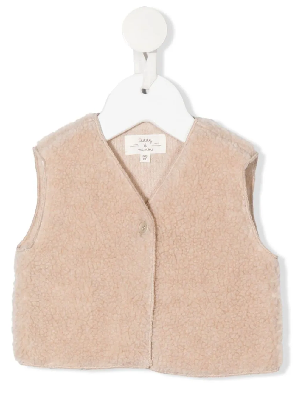 

TEDDY & MINOU faux-shearling vest - Neutrals