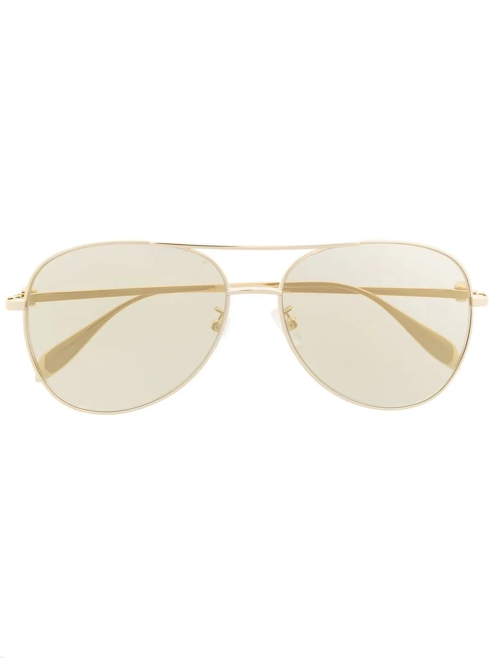 

Alexander McQueen Eyewear tinted pilot-frame sunglasses - Gold