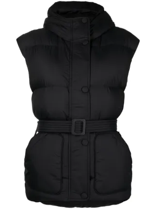 belted down vest