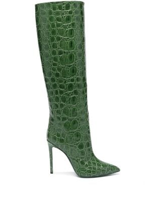 Dames Schoenen voor voor Laarzen Paris Texas Leer Laarzen Met Slangenhuid-effect 