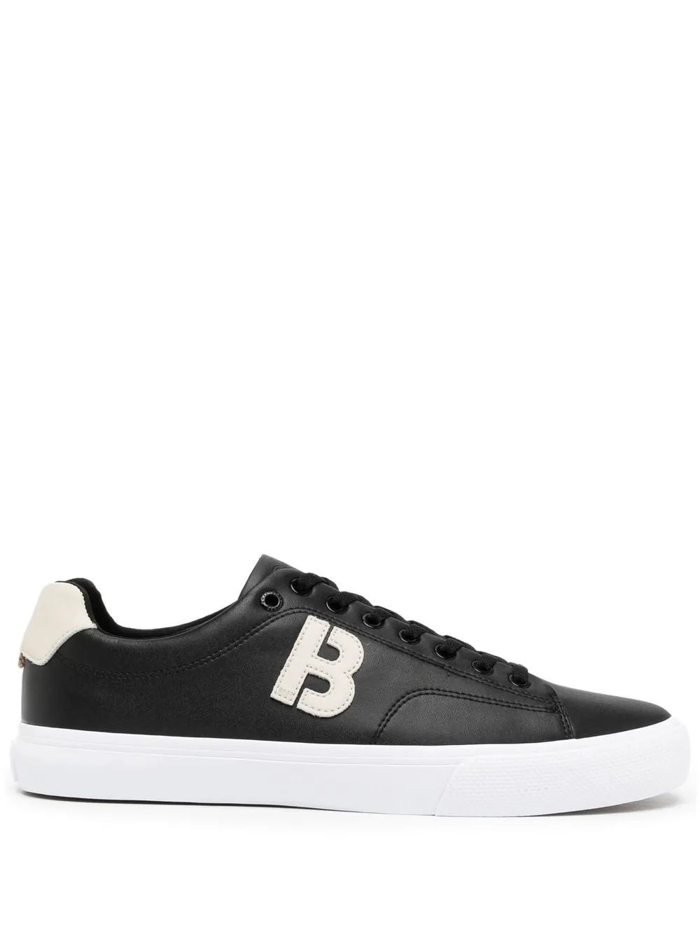 

BOSS tenis bajos con parche del logo - Negro