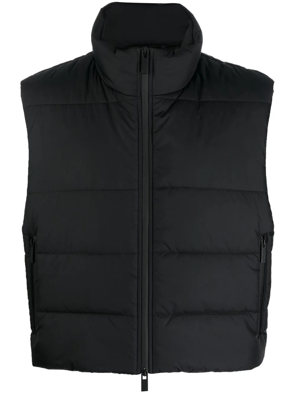 

44 LABEL GROUP logo-number padded gilet - Black
