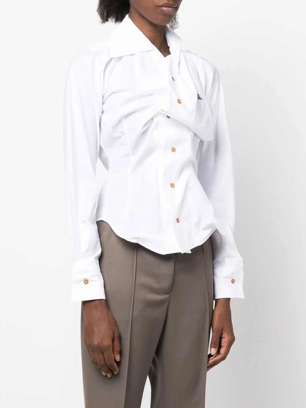 Vivienne Westwood｜LONG-SLEEVED SHIRTS/BLOUSES (BIG COLL Vivienne Westwood Big Collar Long Sleeve Shirt Women's 23AW