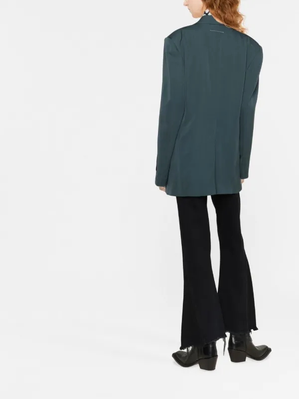 MM6 Maison Margiela single-breasted Blazer | Green | FARFETCH MY