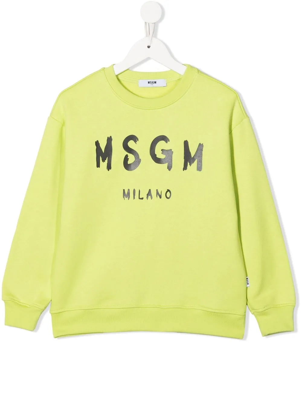 

MSGM Kids sudadera con logo estampado - Verde