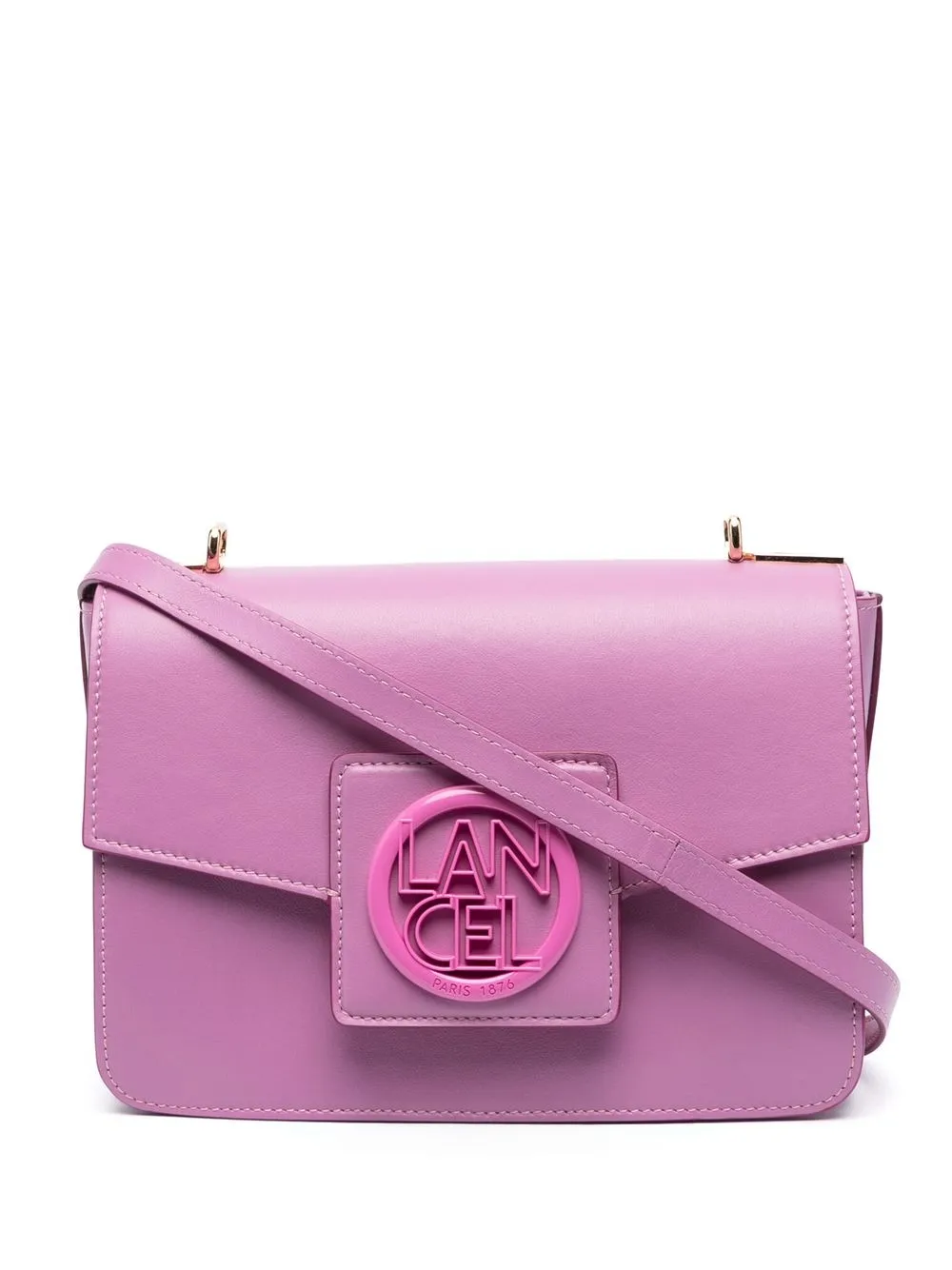 

Lancel bolsa de hombro con placa del logo - Morado