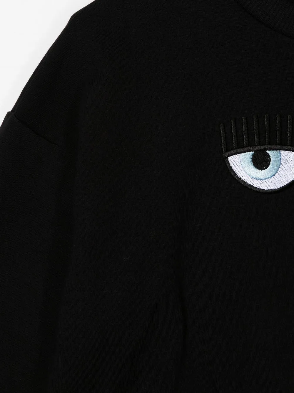  Chiara Ferragni Kids Embroidered-motif Sweatshirt - Black 