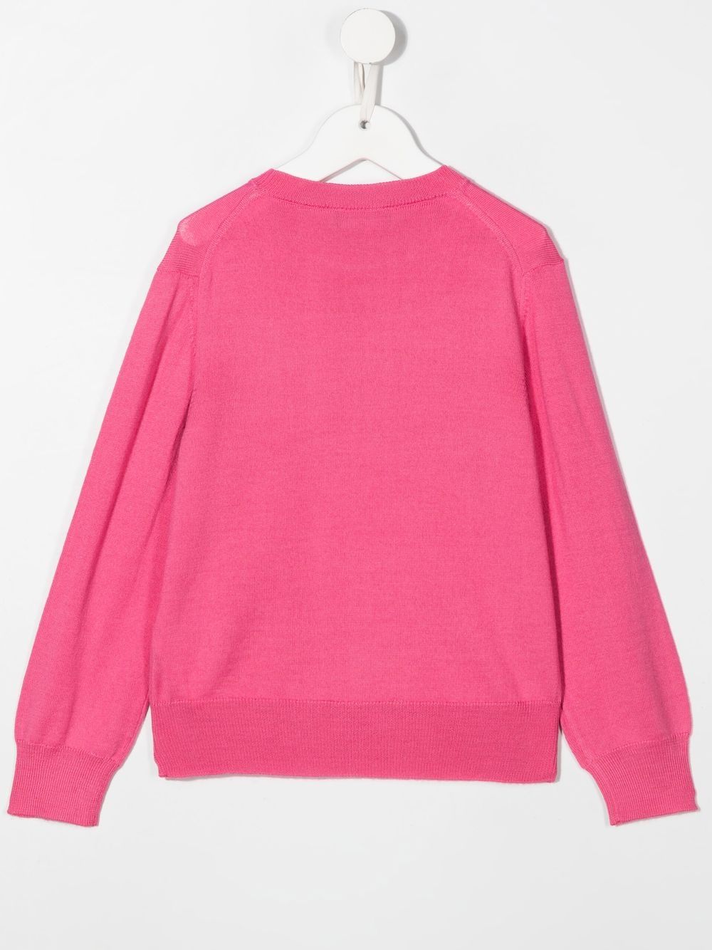 Shop Dsquared2 Chest-logo Crew-neck Jumper In Pink
