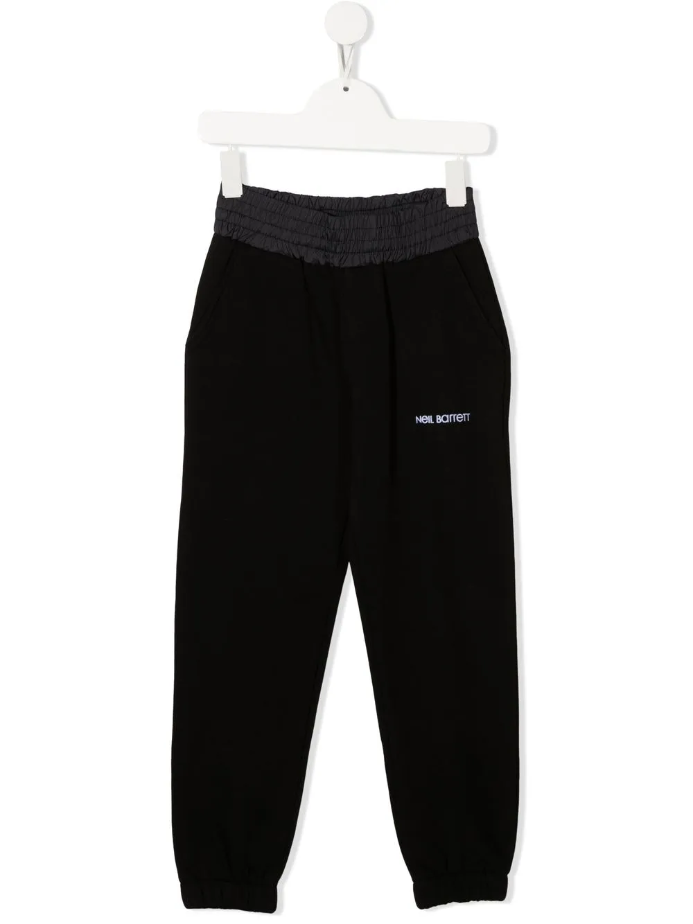 

Neil Barrett Kids pants con logo bordado - Negro