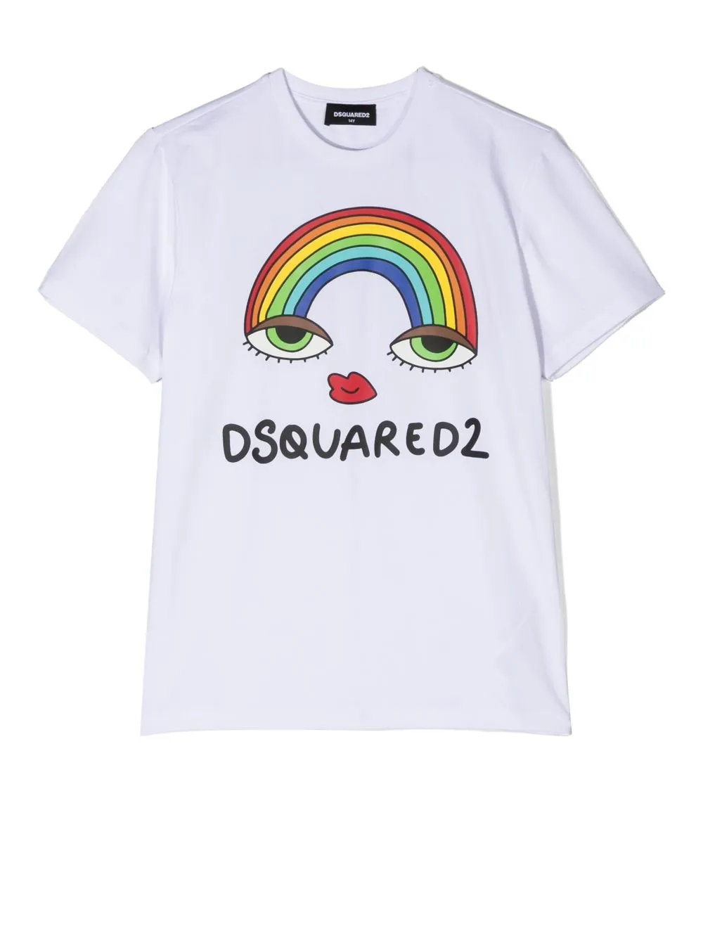 

Dsquared2 Kids playera con logo estampado - Blanco