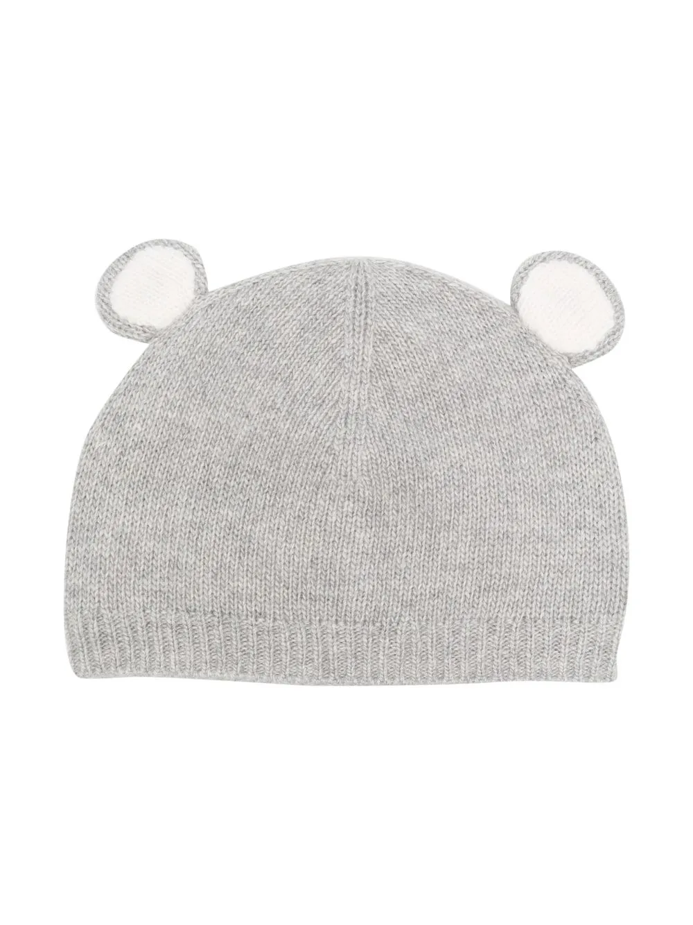 

Il Gufo knitted bear-ear hat - Grey