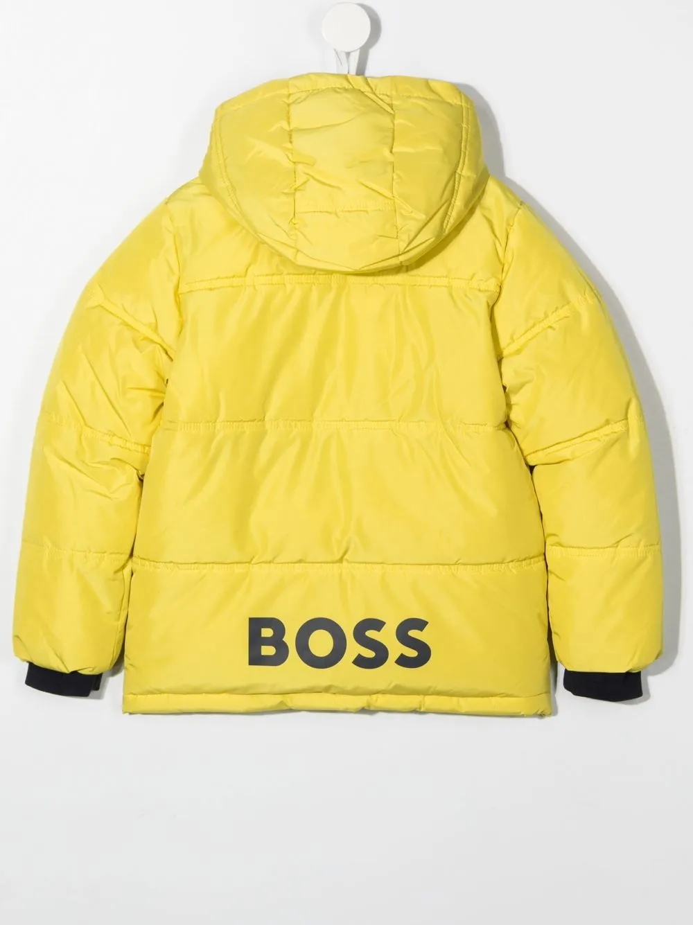BOSS Kidswear Gewatteerde jas - Geel