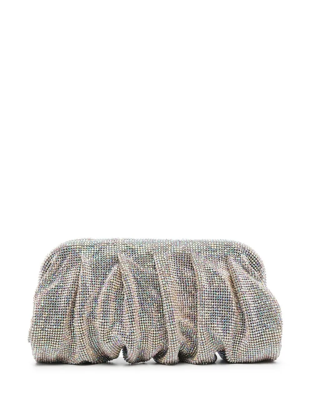 

Benedetta Bruzziches Venus crystal-embellished clutch bag - Neutrals