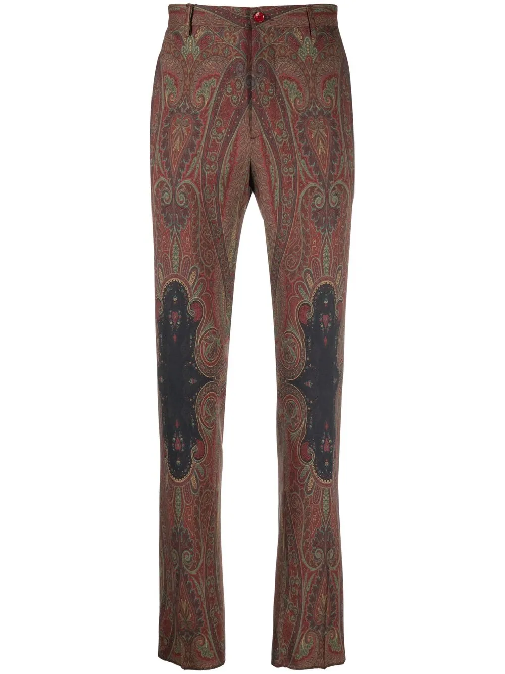 

ETRO pantalones con estampado de cachemira - Rojo