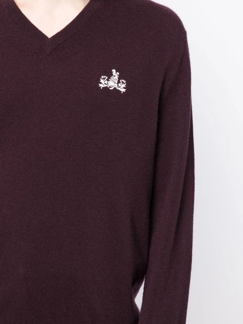 N•peal Chest Logo-print Knit Jumper In Purple