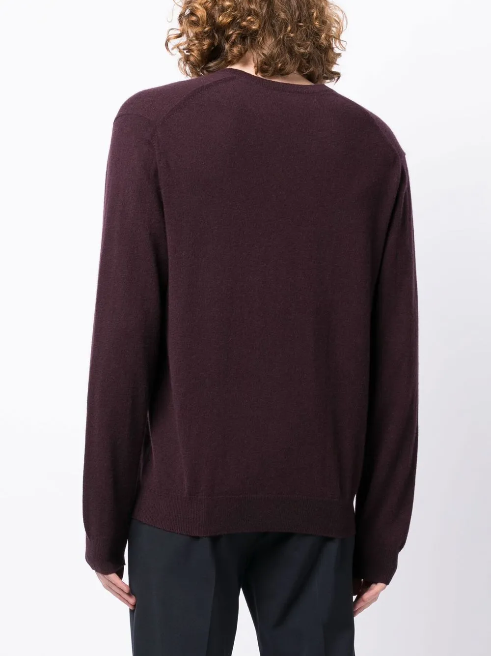 N•peal Chest Logo-print Knit Jumper In Purple