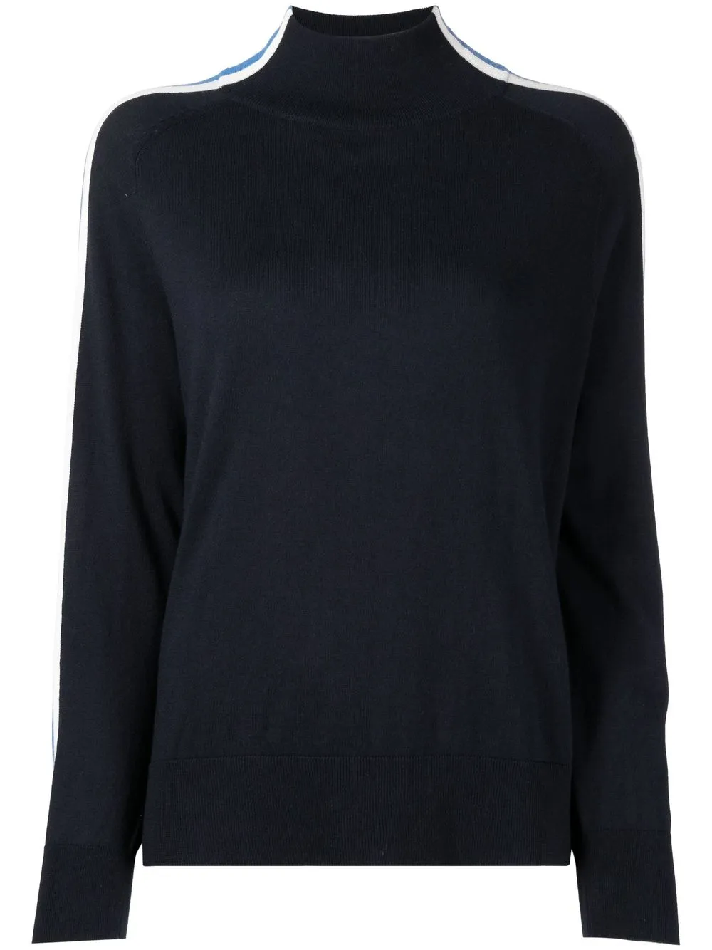 

N.Peal side stripe-detail knit jumper - Blue