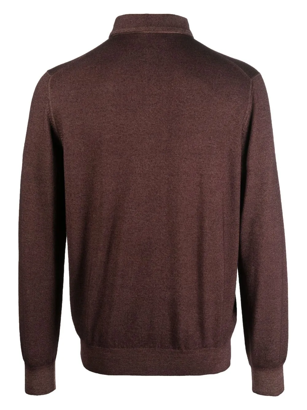 Lardini Wollen poloshirt - Bruin