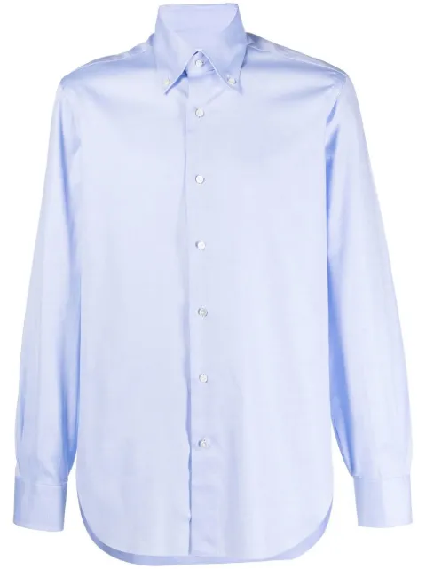 Barba point-collar cotton shirt