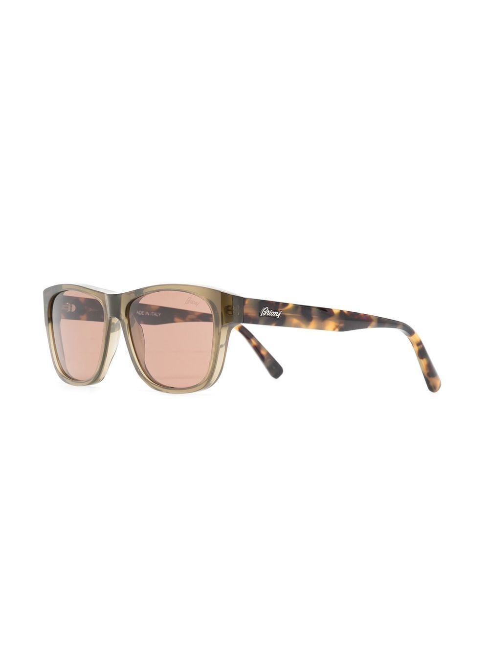 Image 2 of Brioni tortoiseshell-effect square sunglasses