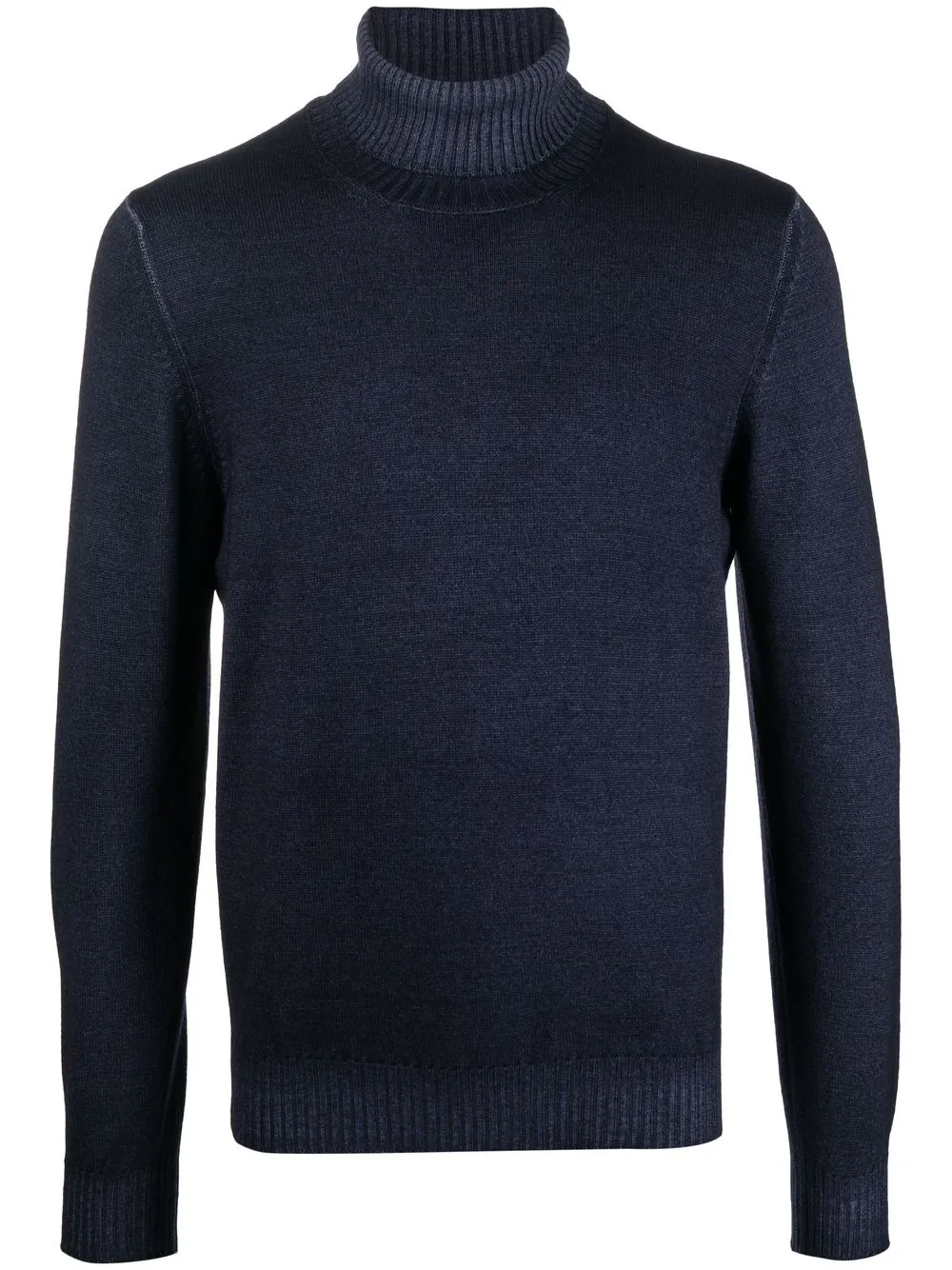 

Barba fine-knit roll-neck jumper - Blue