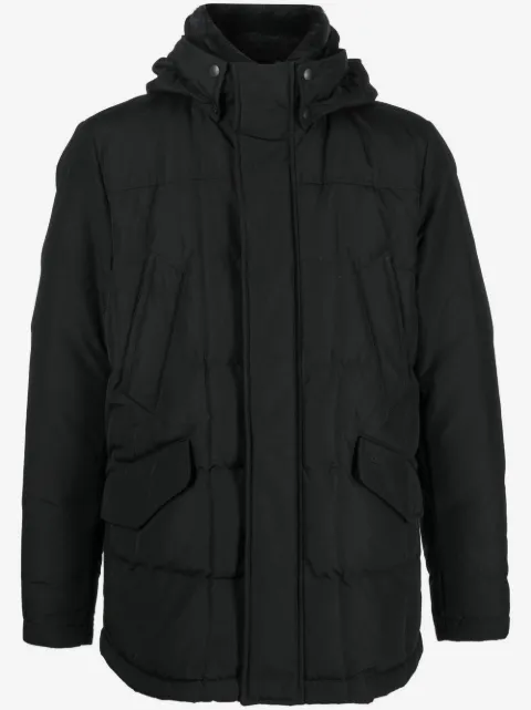 Woolrich معطف مبطن بالريش وهودي