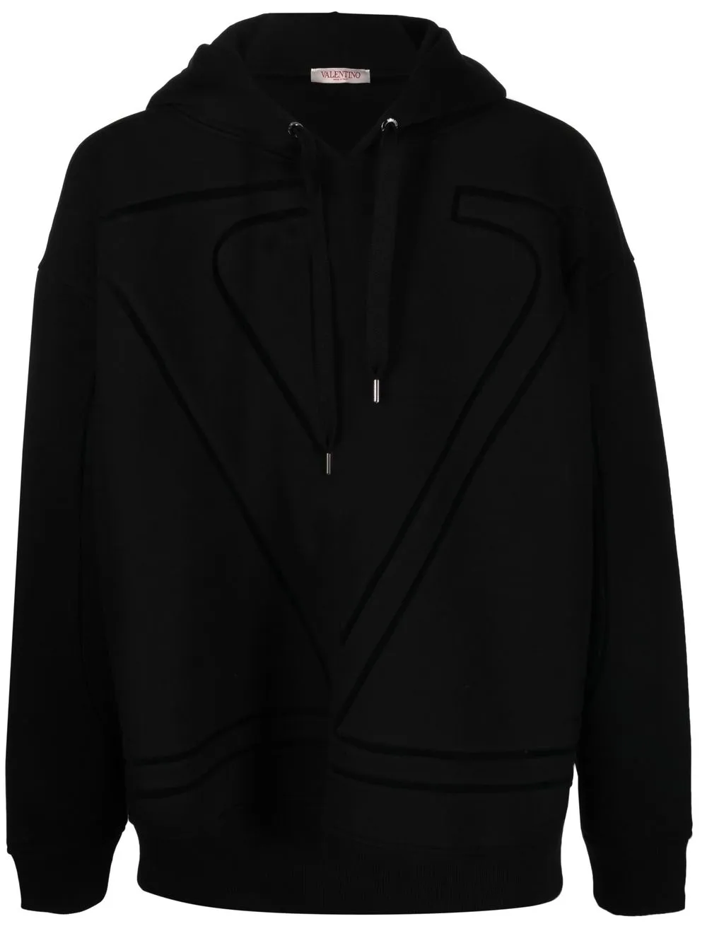 

Valentino hoodie con logo estampado - Negro