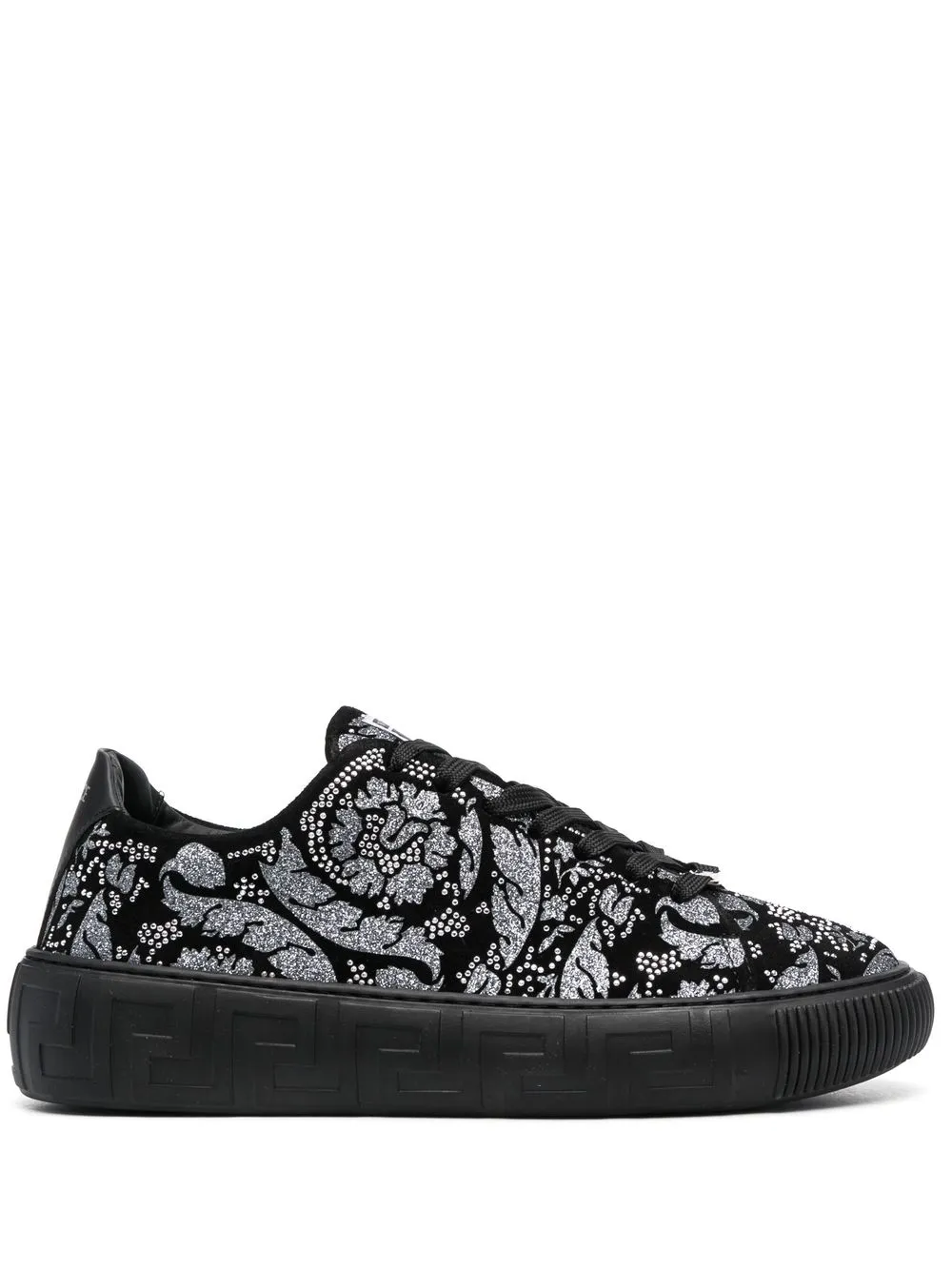 

Versace Greca Barocco Silhouette-print sneakers - Black