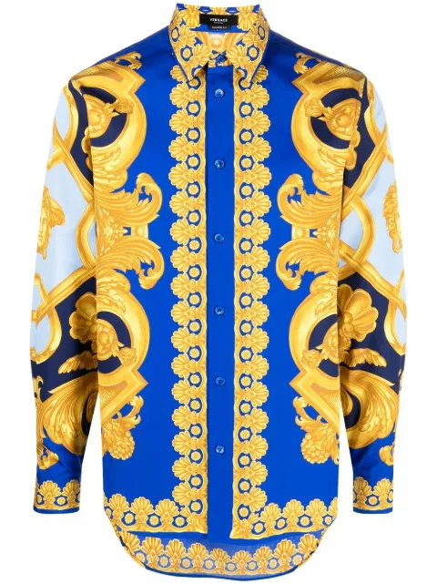 Versace Hemd mit Barock-Print