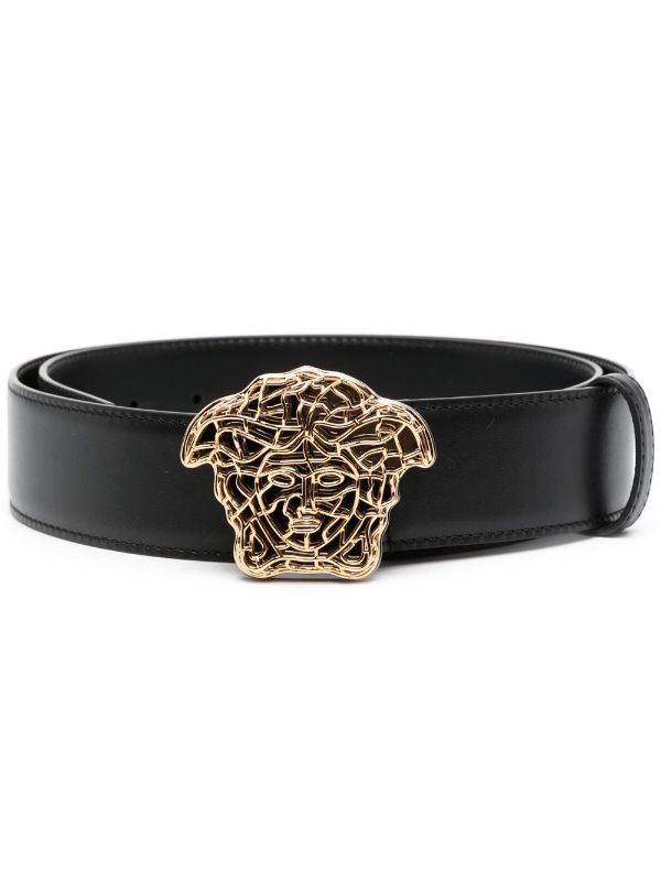 Versace Medusa-buckle Leather Belt - Farfetch