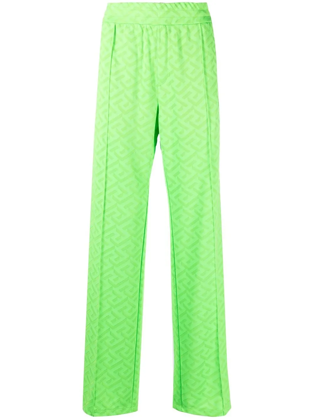 

Versace Greca-pattern pleated trousers - Green