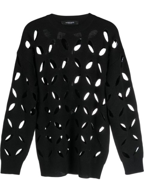 Versace cut-out detail sweater