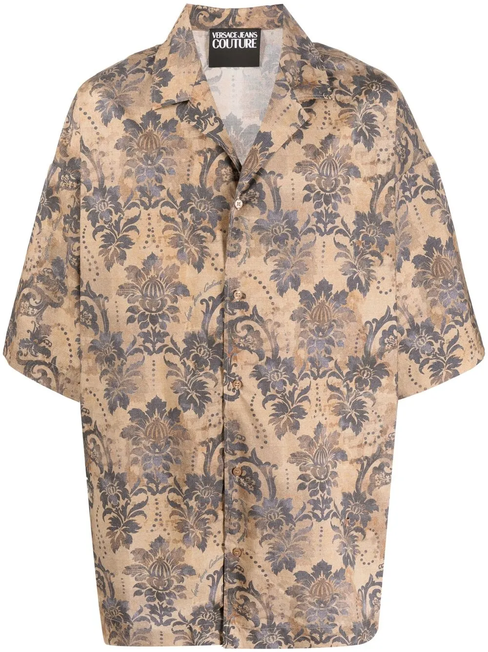 

Versace Jeans Couture camisa manga corta con estampado floral - Neutro