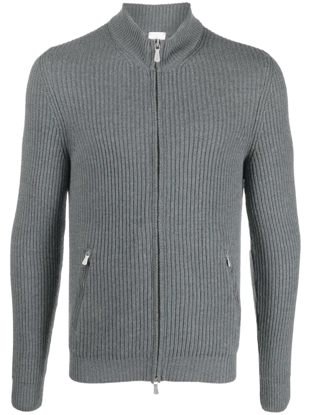 

Eleventy ribbed-knit wool cardigan - Grey