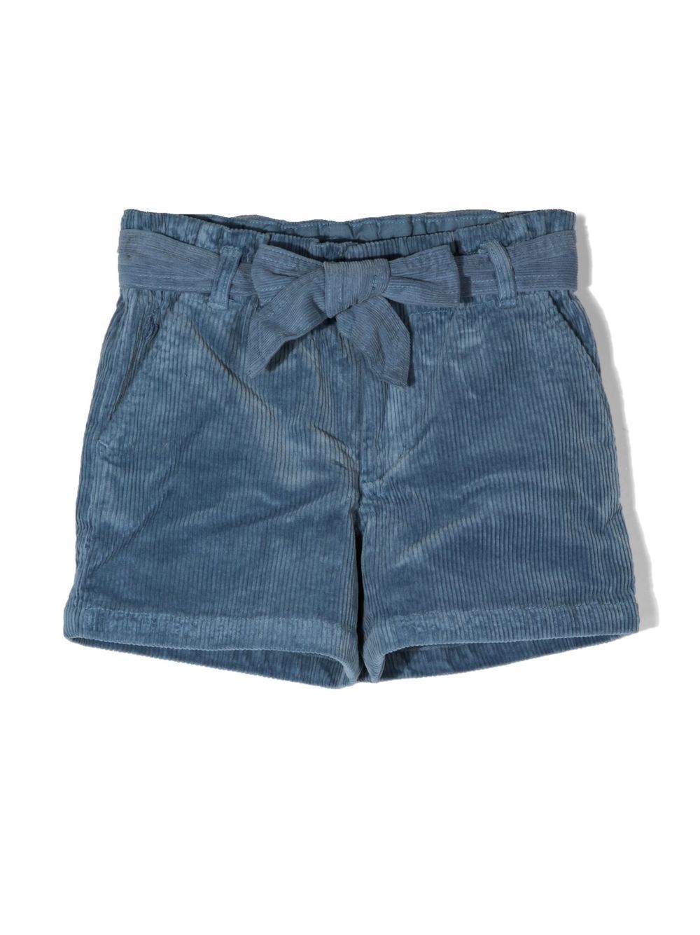 POLO RALPH LAUREN KIDS bow-detail corduroy shorts - Blue