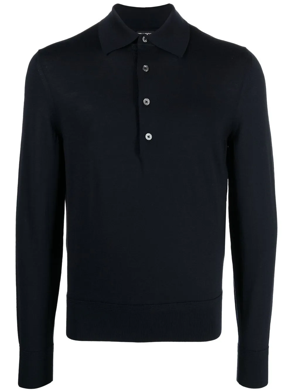 

TOM FORD playera tipo polo manga larga - Azul