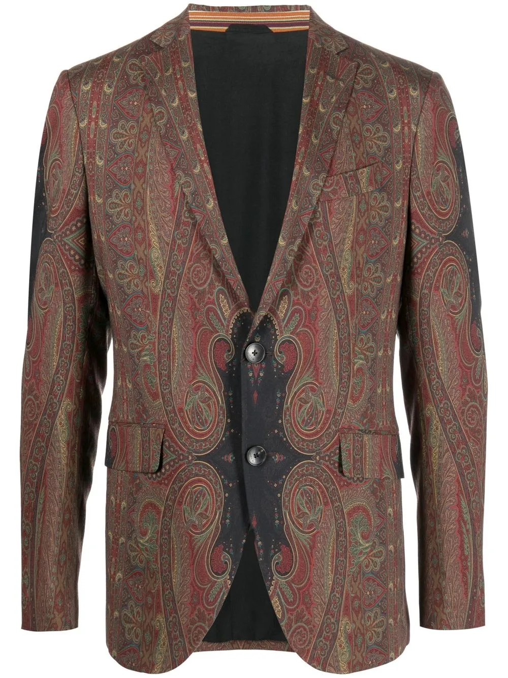 

ETRO paisley-print single-breasted blazer - Red