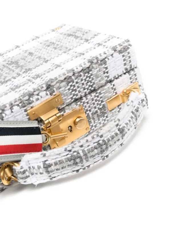 Thom Browne チェック ショルダーバッグ Thom Browne チェック ショルダーバッグ | グレー | FARFETCH JP