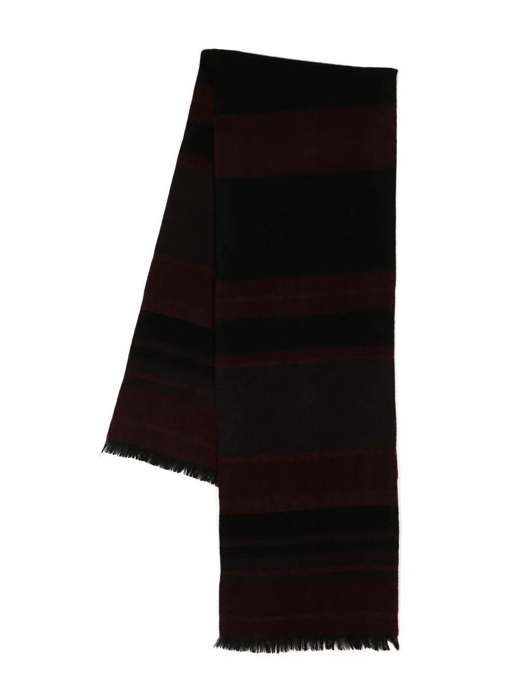 

N.Peal stripe-print knit scarf - Red