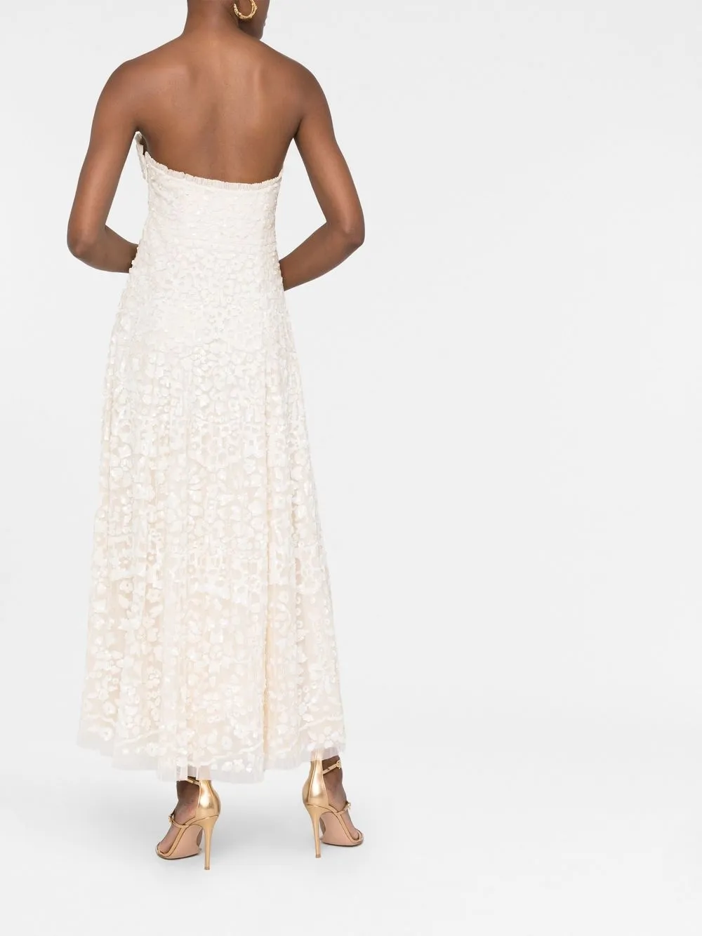 needle & thread cami strap midi dress with open back Needle & Thread Cami Strap Maxi Dress with Open Back