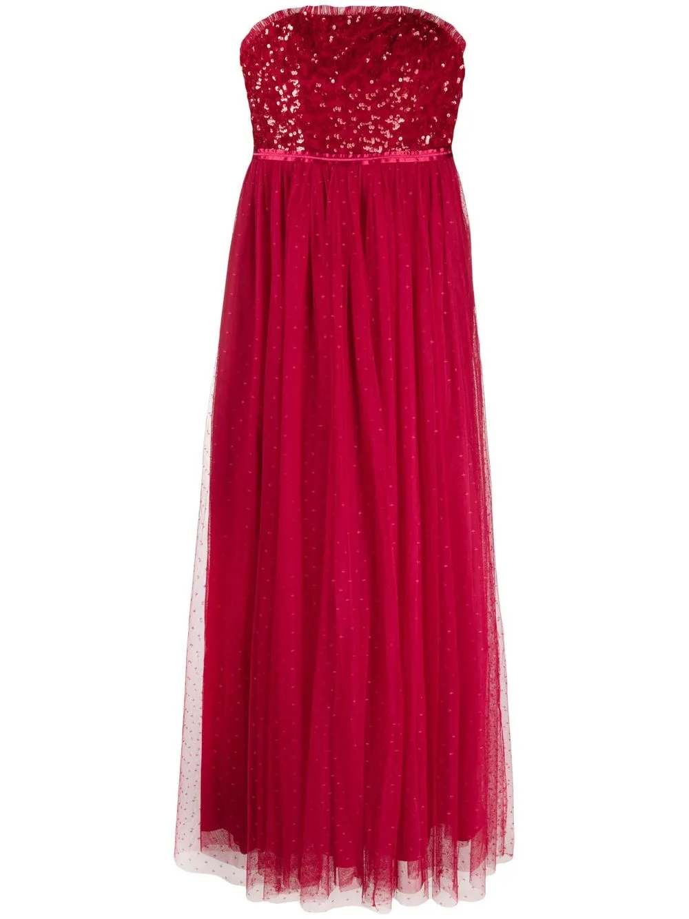 Needle & Thread sequinbodice Strapless Gown Farfetch