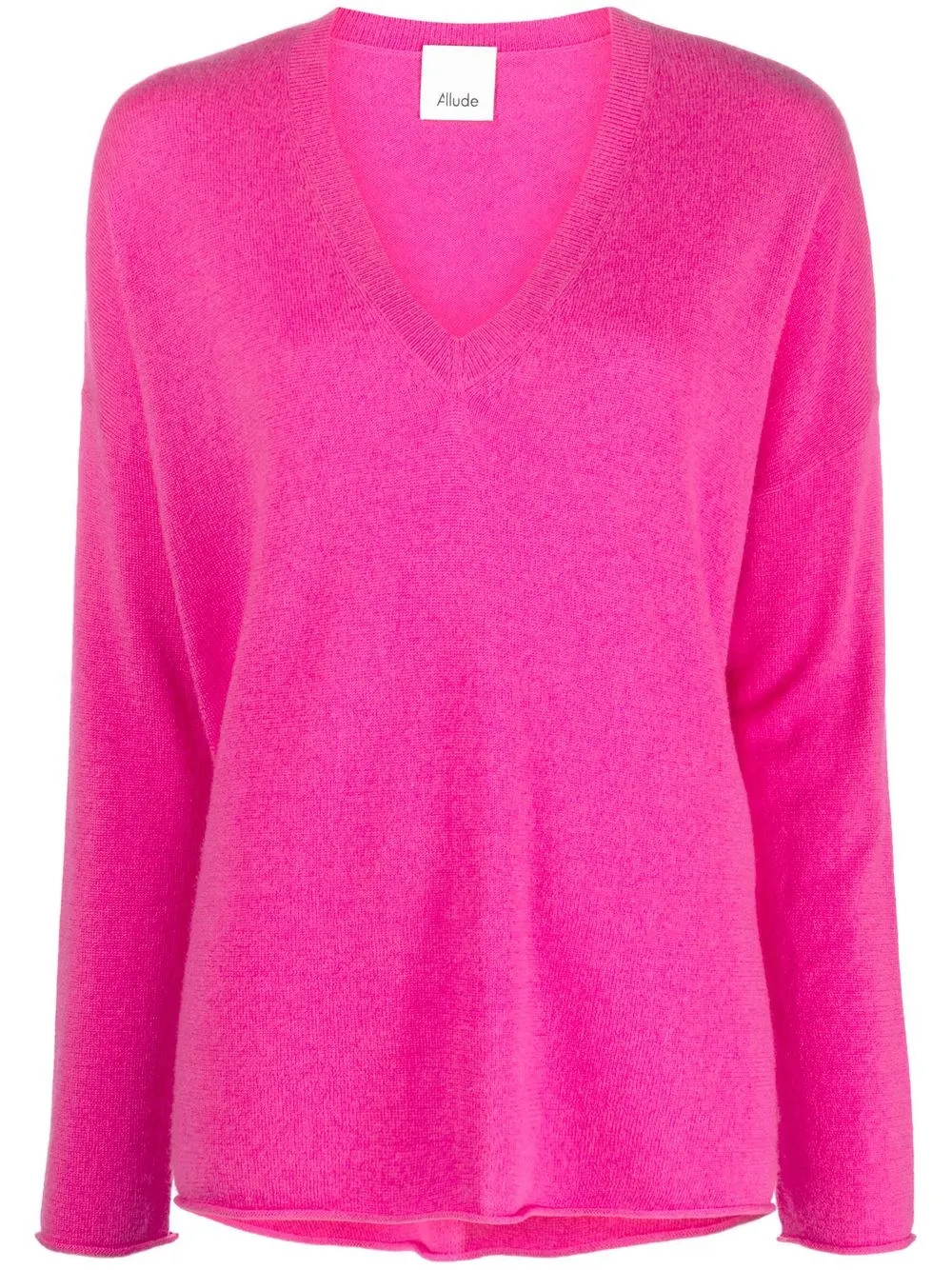 

Allude V-neck cashmere jumper - Pink