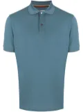 Paul Smith stripe-trim polo shirt - Blue
